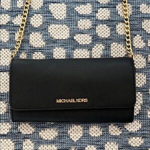 Michael Kors Black Crossbody Wallet